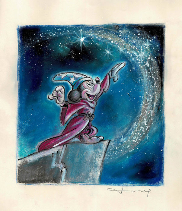 603x700 Fernandez, Tony - Sorcerer Mickey Painting