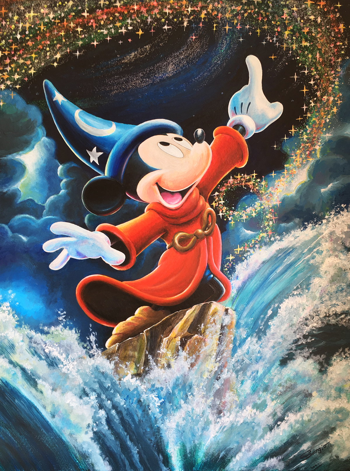 Sorcerer Mickey Painting At Paintingvalley.com 