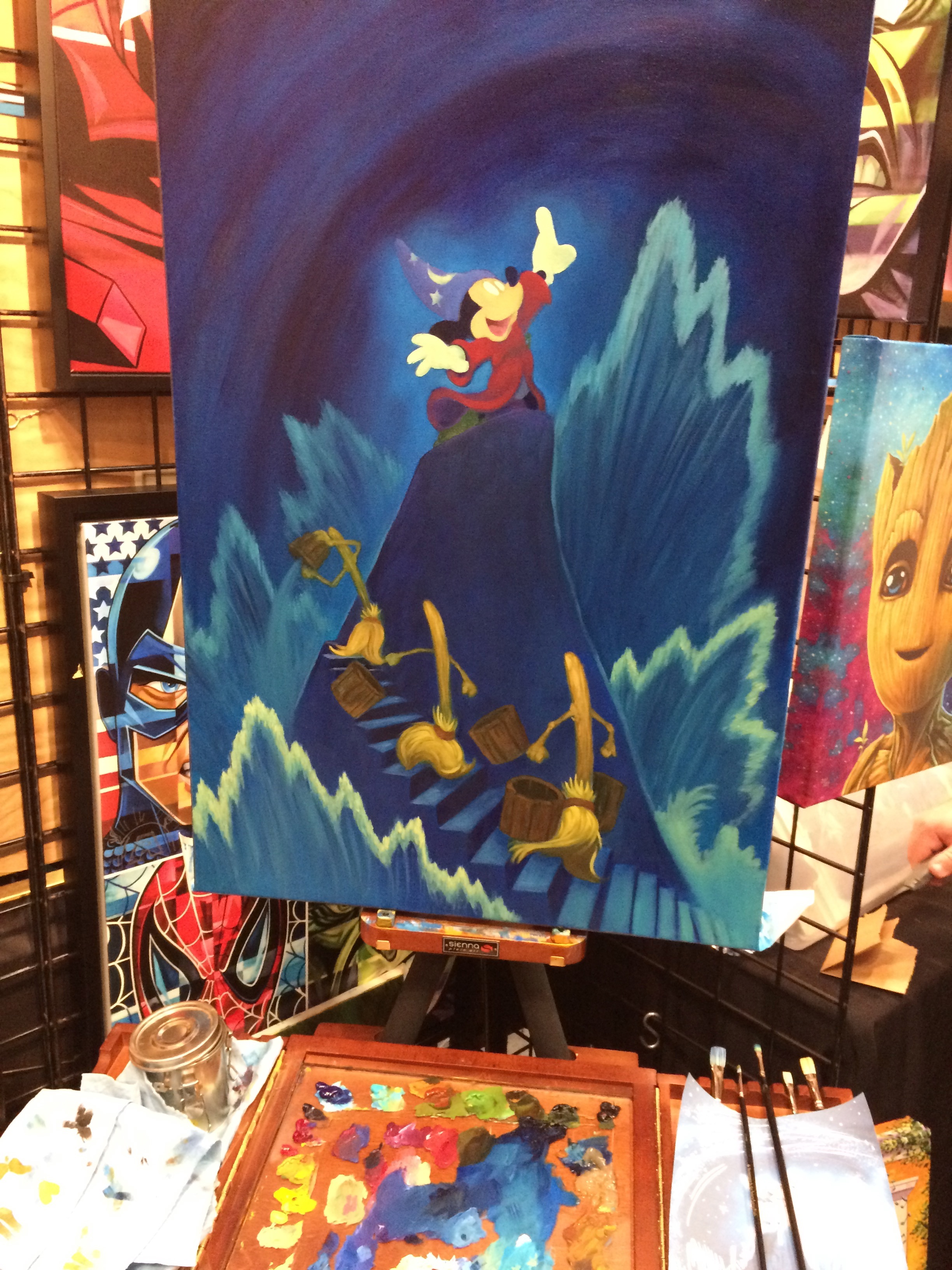 2448x3264 Mouseplanet - Sorcerer Mickey Painting