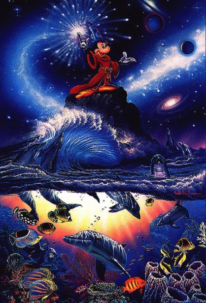 418x615 Disney Limited Art - Sorcerer Mickey Painting