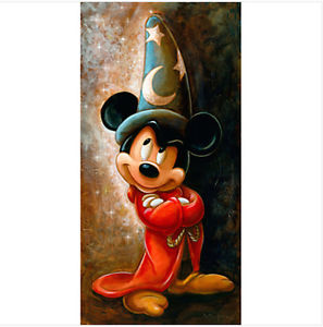 297x300 Disney Mickey Mouse The Apprentice Darren Wilson Art Print 12 X 20 - Sorcerer Mickey Painting