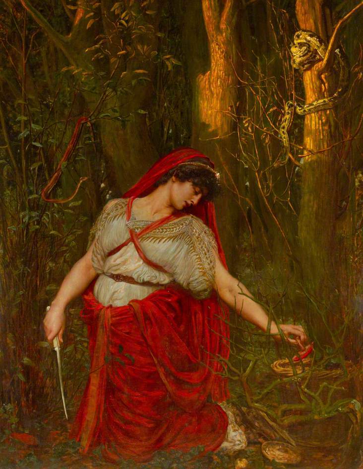 732x944 Medea The Sorceress Painting Valentine Cameron Prinsep Oil Paintings - Sorceress Painting
