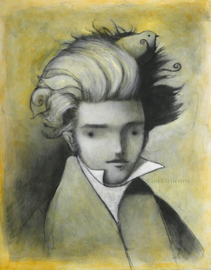 432x554 Soren Kierkegaard By Sethfitts - Soren Kierkegaard Painting