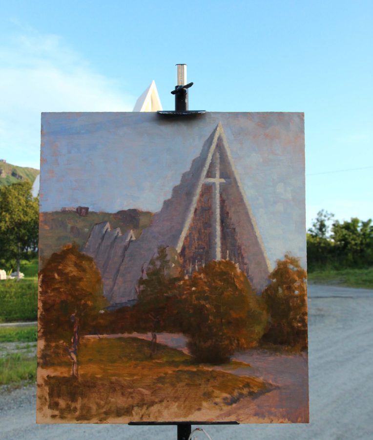 764x900 Reasons Not To Paint Landscapes From Photos Anna Brith Arntsen - Soria Moria Painting