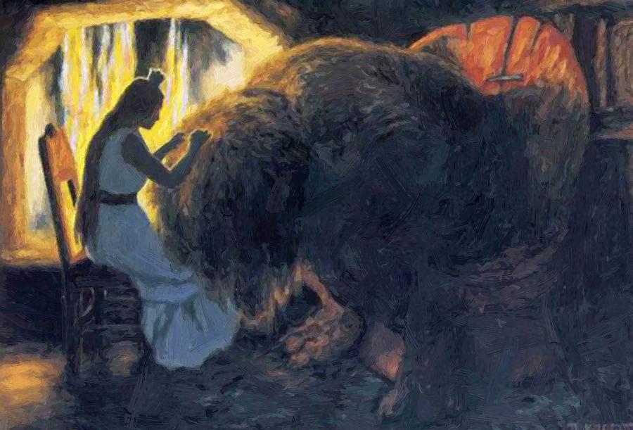 900x611 Soria Moria Slott 1911 Painting By Kittelsen Theodor Severin - Soria Moria Painting