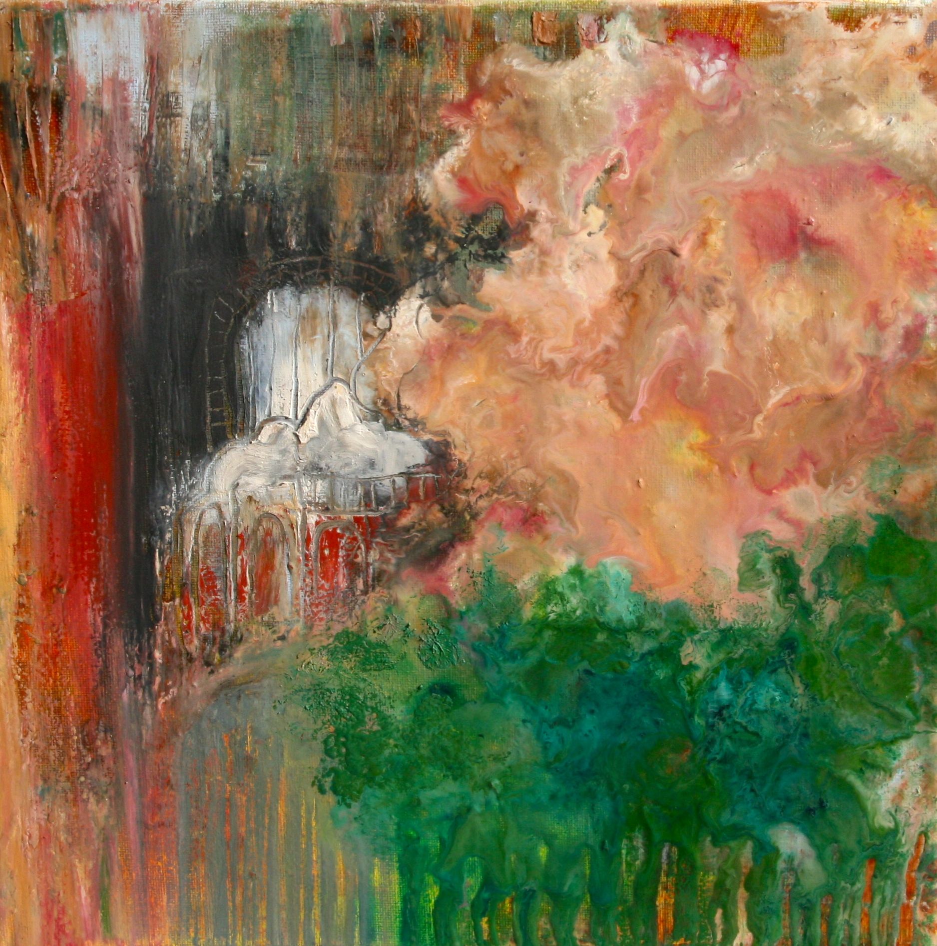 1876x1893 Telise Rodelv Soria Moria 12x12 Oil And Cold Wax On Canvas - Soria Moria Painting