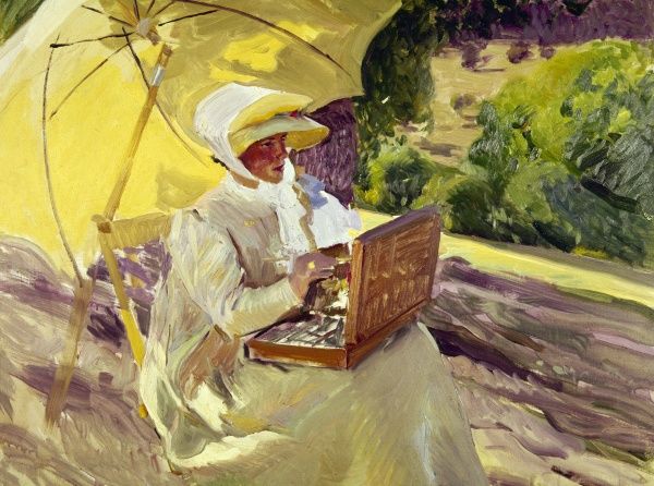 600x446 Sorolla Painter, 1907. Maria Sorolla Painting - Sorolla Painting