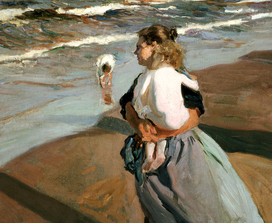 900x740 The Little Granddaughter Painting By Joaquin Sorolla Y Bastida - Sorolla Painting