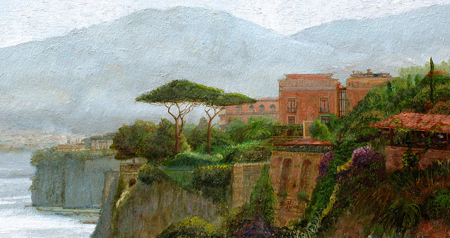 900x476 Sorrento Albergo Painting By Trevor Neal - Sorrento Painting