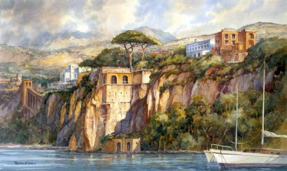 1000x597 Sorrento Bay Roland Lee - Sorrento Painting