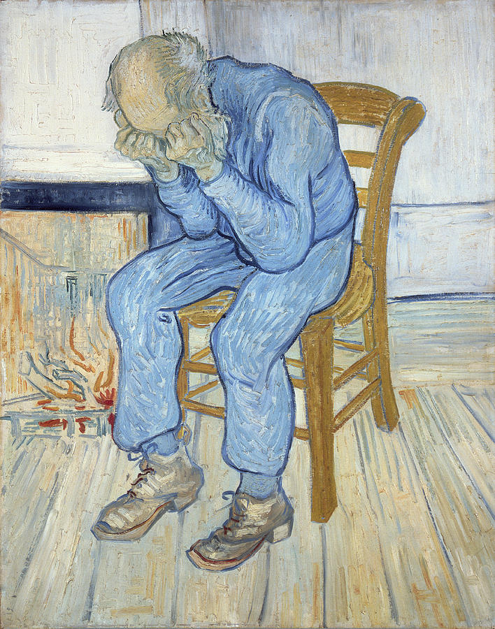 708x900 Old Man In Sorrow Painting By Vincent Van Gogh - Sorrow Painting