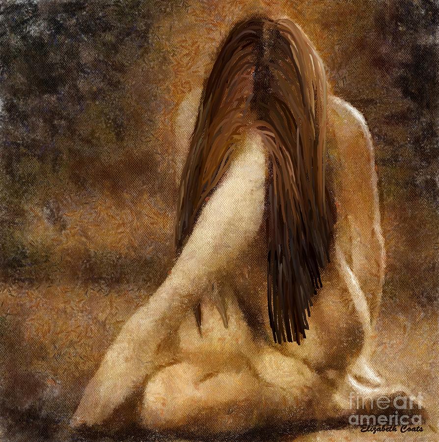 894x900 Sorrow Painting By Elizabeth Coats - Sorrow Painting