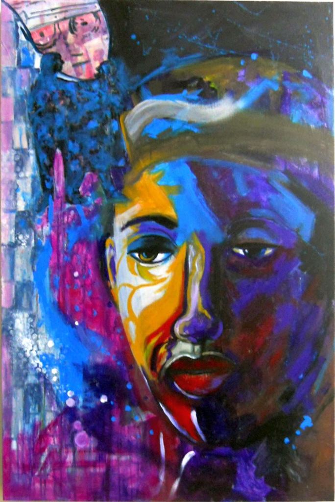 684x1024 Buy Acrylic Paintings Amp Art Online Wild Coast Trading Co - Sorrow Painting