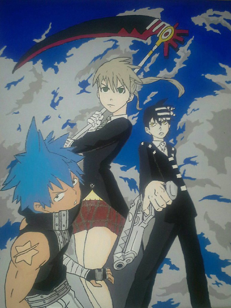 774x1032 Soul Eater Final Battle Painting By Spectrum Artist - Soul Eater Painting