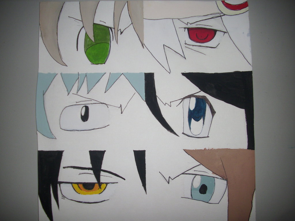 1024x768 Soul Eater Main Teams Painting By Winray - Soul Eater Painting