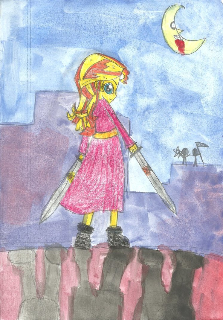 746x1070 Sunset Shimmer In The Soul Eater World By Msavaloja - Soul Eater Painting