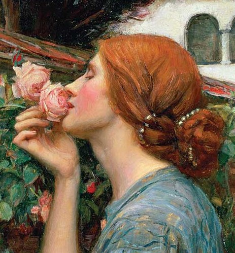 463x499 Pre Raphaelite Hair - Soul Of The Rose Painting
