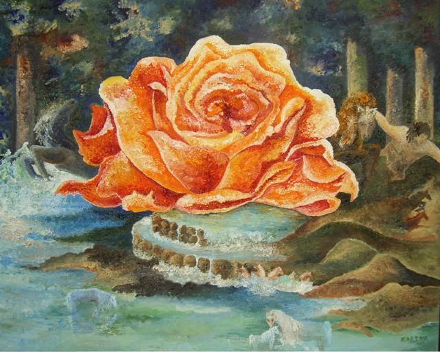 640x512 The 12 Moods Of Being (Karina Ishkhanova) - Soul Of The Rose Painting