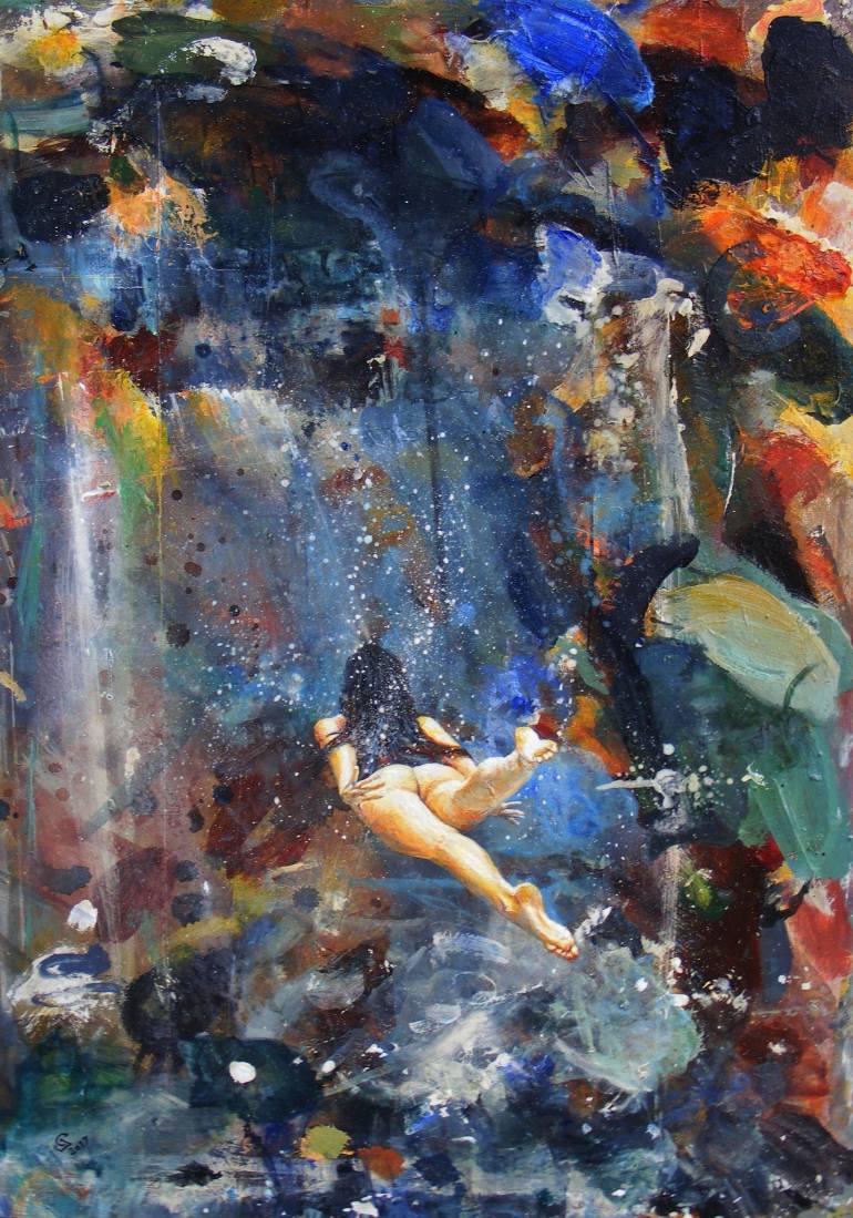 770x1099 Saatchi Art Dive Deep Into Your Soul Painting By Ivan - Soul Painting