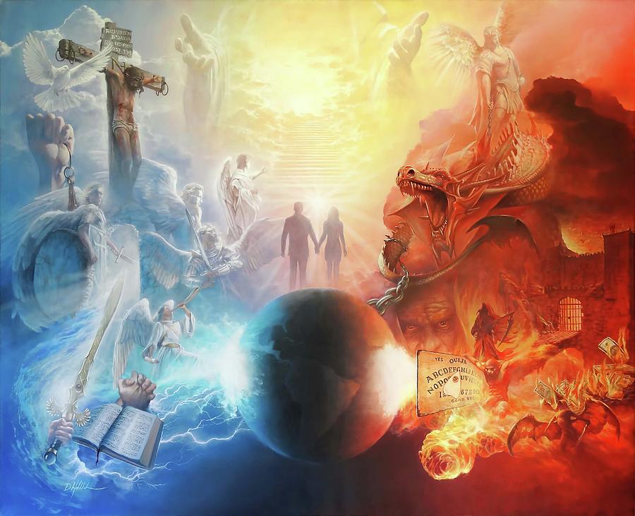 900x731 Battle For The Soul Painting By Danny Hahlbohm - Soul Painting