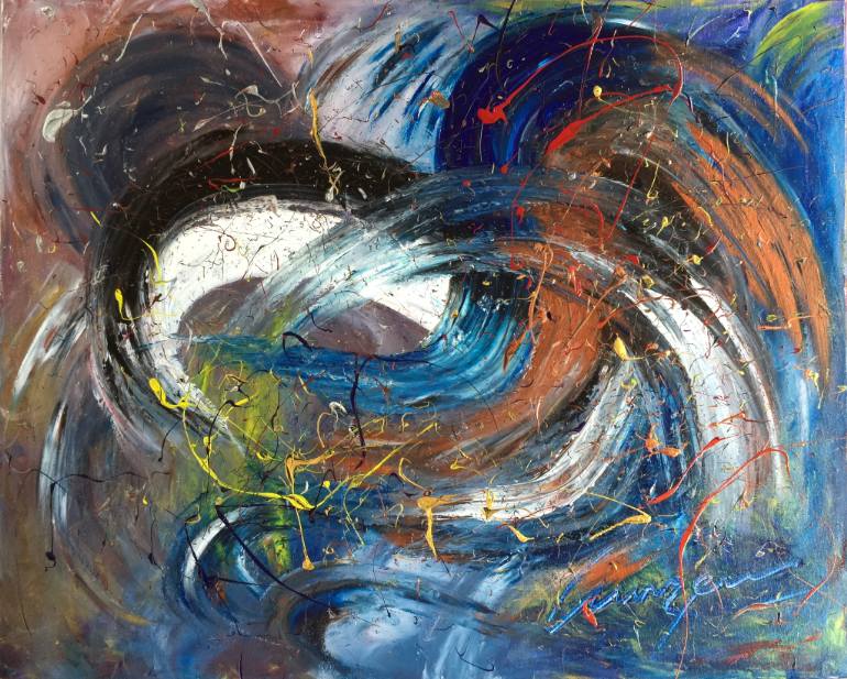 770x617 Saatchi Art The Soulmate Painting By Lunzen Thai - Soulmate Painting
