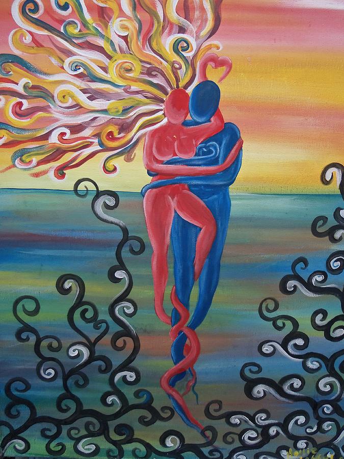 675x900 Soulmate Painting By Hollie Leffel - Soulmate Painting