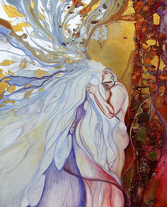 579x720 Ines Honfi Fathermother God Canvases, Oil - Soulmate Painting