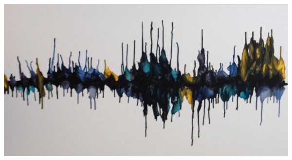 600x329 Dee Newton Waxing Lyrical 21st July To 14th August 2015 - Sound Wave Painting