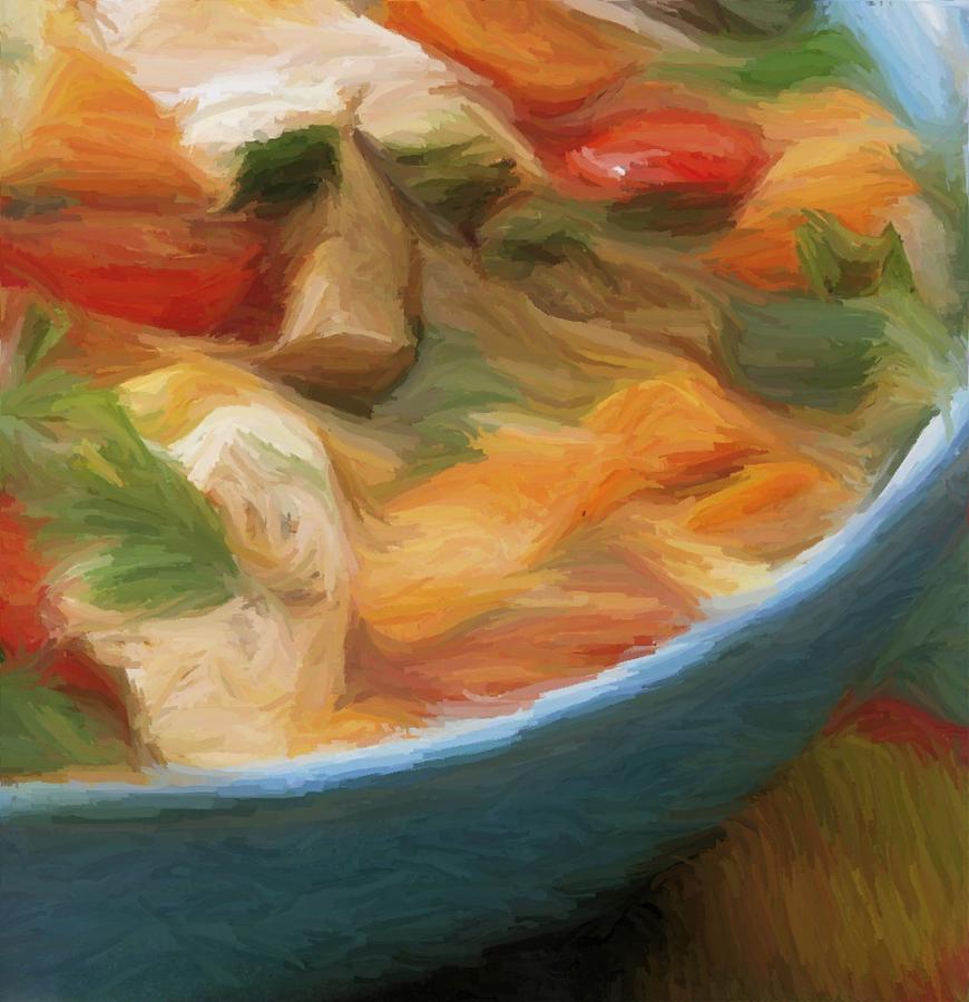 870x900 My Vegetable Soup Painting By Yuki Othsuka - Soup Painting