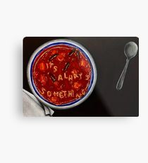 210x230 Alphabet Soup Painting Amp Mixed Media Metal Prints Redbubble - Soup Painting