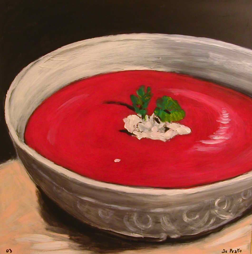 1060x1068 Food Painting + Abstract Giannideprato - Soup Painting