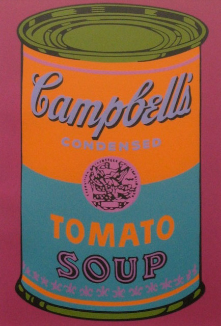 434x640 Hand Painted Pop Art Andy Warhol Oil Painting Picture On Canvas - Soup Painting