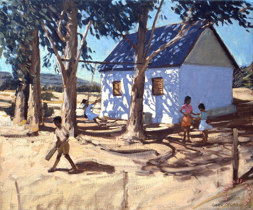 960x798 Andrew Macara Little White House Karoo South Africa Painting - South African Painting