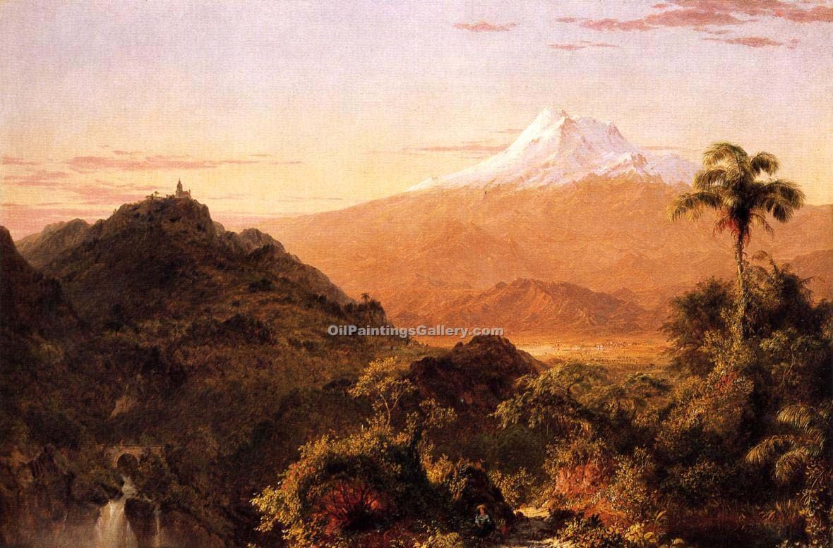 1180x777 South American Landscape By Frederic Edwin Church (Painting Id La - South American Painting