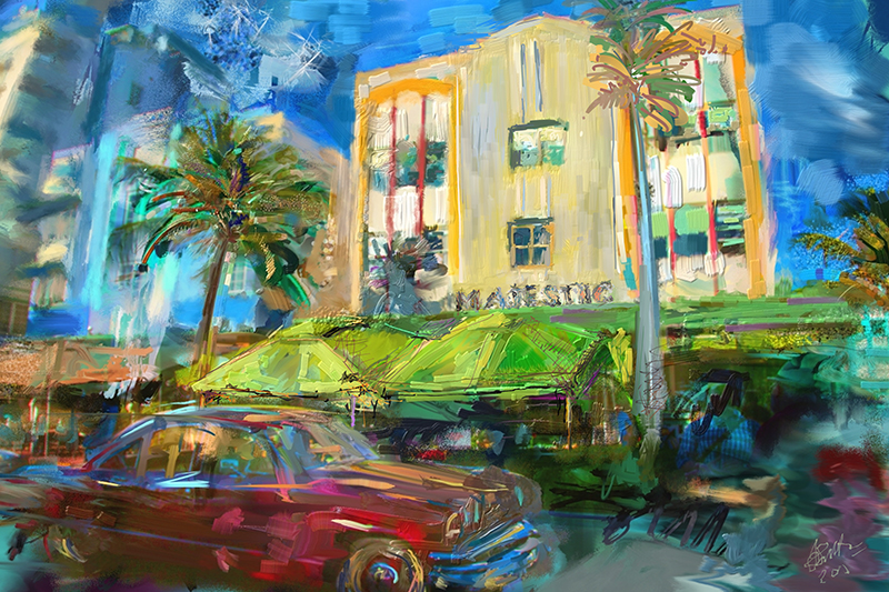 800x533 Jeremy Sutton Studios Paper To Pixelsfall Open Studios Art - South Beach Painting