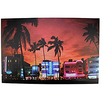 350x350 Northlight Led Lighted Famous South Beach Miami - South Beach Painting