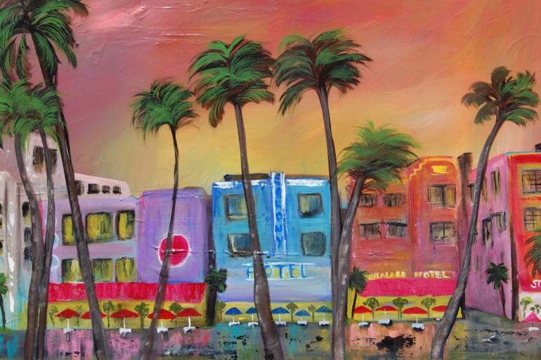 770x512 Saatchi Art South Beach Miami Painting By Stacy Wilks Peloquin - South Beach Painting