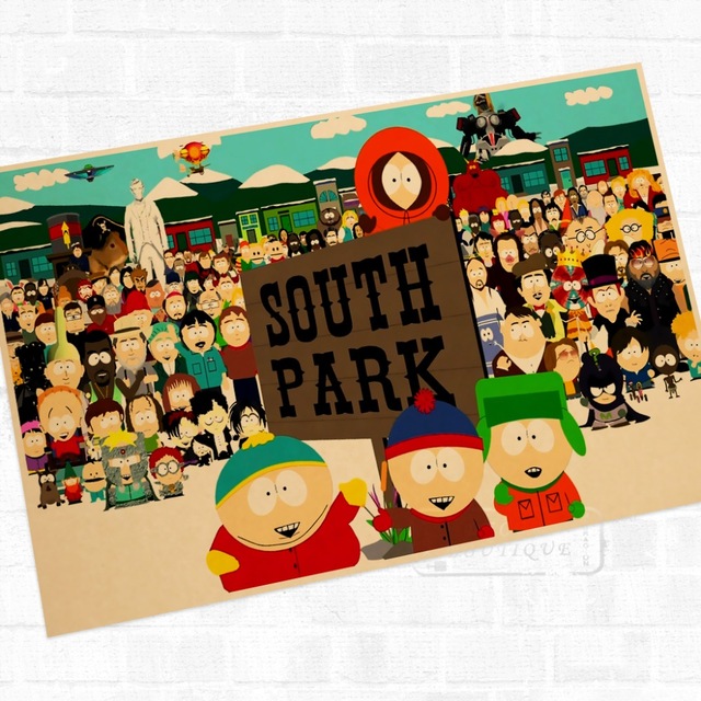 640x640 South Park American Tv Classic Vintage Retro Poster Decorative Diy - South Park Painting