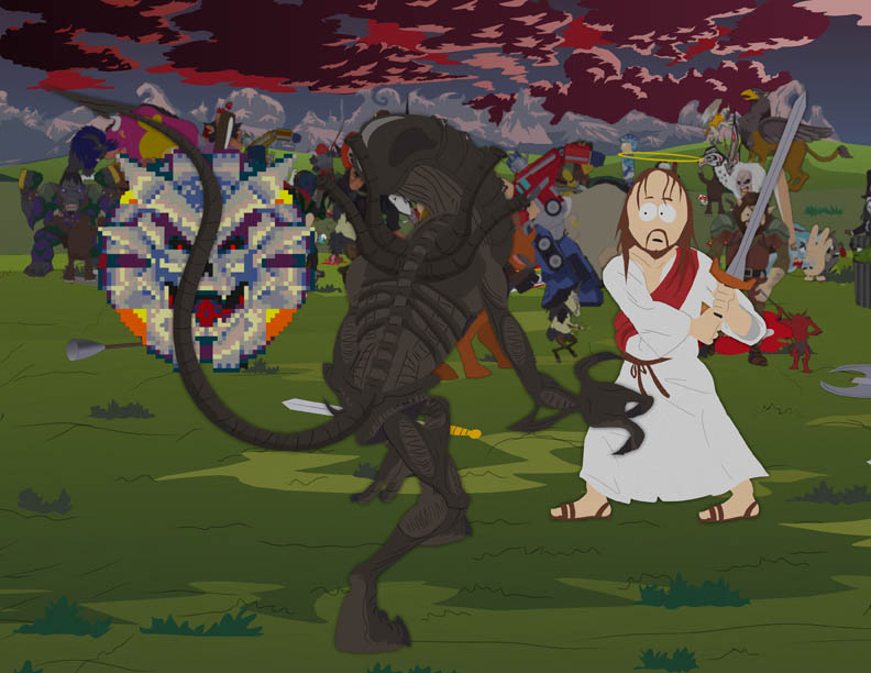 792x612 The Alien (Xenomorph) South Park Archives Fandom Powered By Wikia - South Park Painting