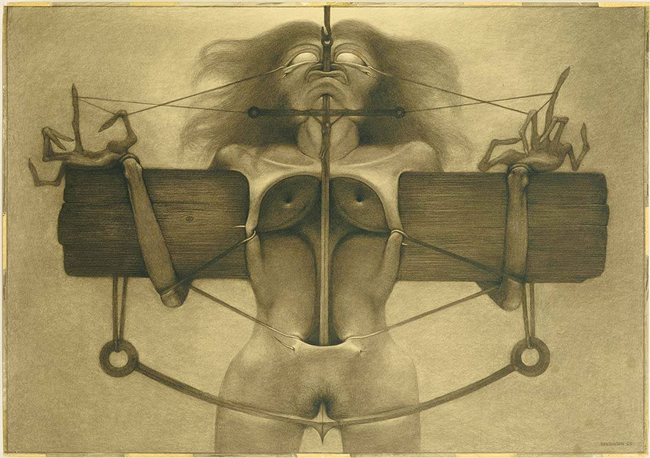 915x645 Polish Artist's Terrifying Art And His Sad Life Story - Southern Gothic Painting