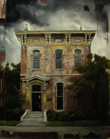 380x480 Southern Gothic Style Paintings Of Decaying Houses Flavorwire - Southern Gothic Painting