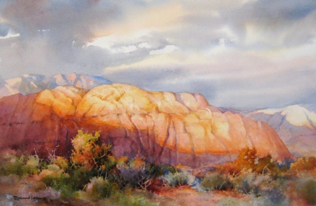 1024x669 How To Paint A Southwest Desert Scene Roland Lee - Southwest Painting