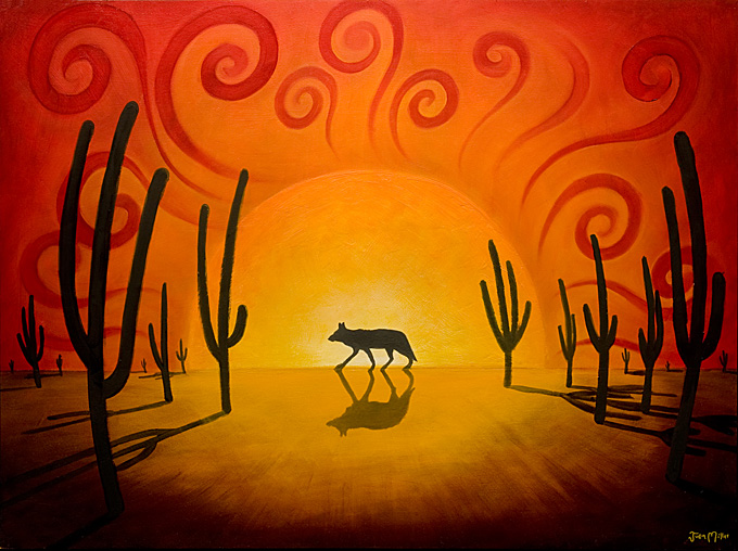 680x508 Southwest Sunset By Justindmiller - Southwest Painting