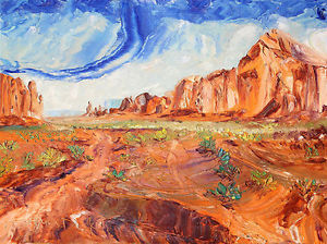 300x224 The Great Southwest By James Dick Impressionist Oil Painting - Southwest Painting