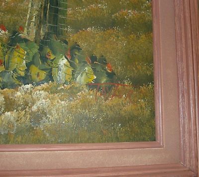 400x357 Signed Taylor Southwest Southwestern Desert Cactus Oilcanvas - Southwestern Painting