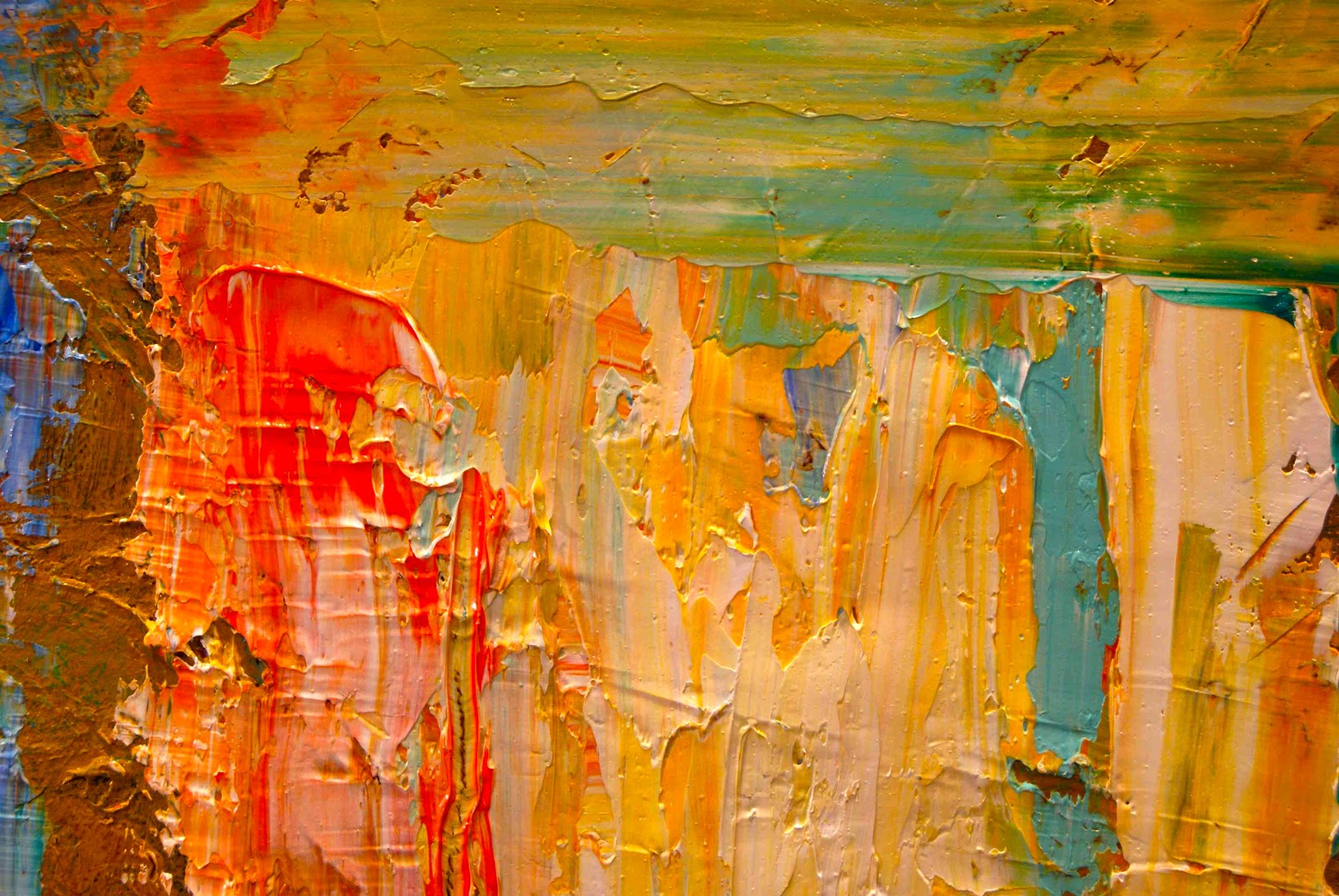 1600x1071 Colorful Southwestern Art Abstract Painting In Southwest Colors - Southwestern Painting