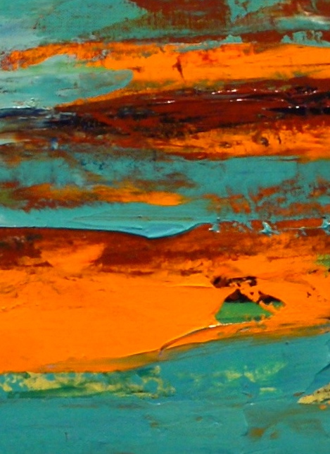 469x644 Colorful Southwestern Art Southwestern Abstract Textured Painting - Southwestern Painting