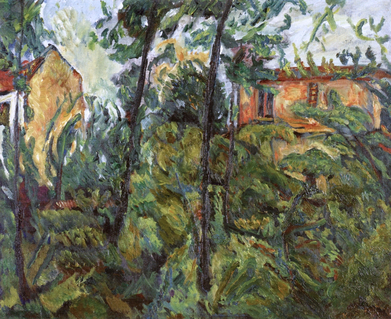 1256x1024 Landscape With Houses Painting Chaim Soutine Oil Paintings - Soutine Painting