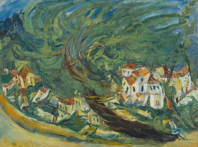 800x595 Leaning Tree De L'Orangerie - Soutine Painting