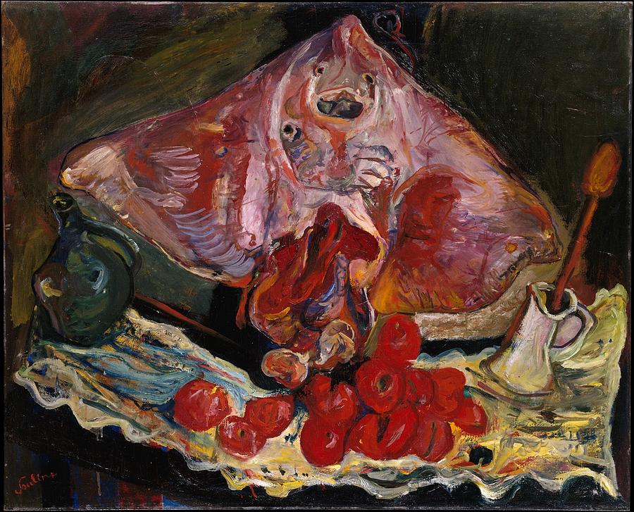 900x727 Still Life With Rayfish Painting By Chaim Soutine - Soutine Painting